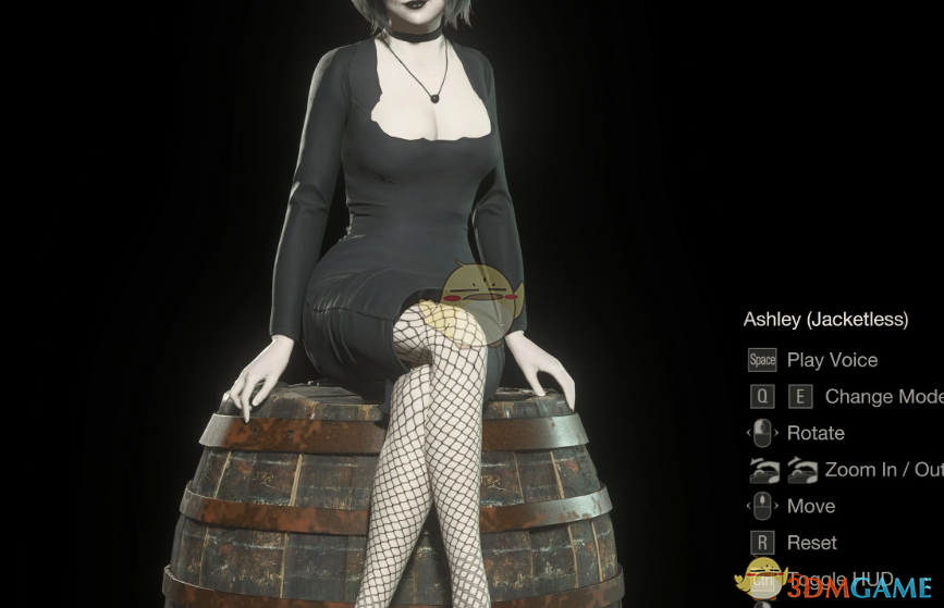 《生化危机4：重制版》阿什莉的黑暗哥特服装MOD