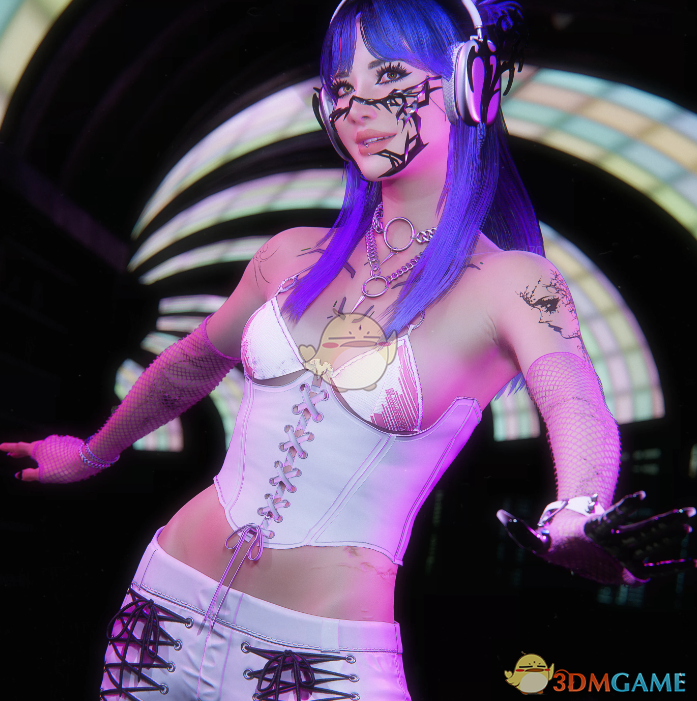 《赛博朋克2077》性感赫拉紧身胸衣MOD