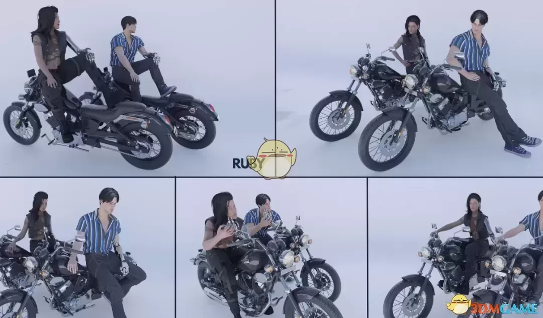 《赛博朋克2077》摩托车骑士姿势包MOD