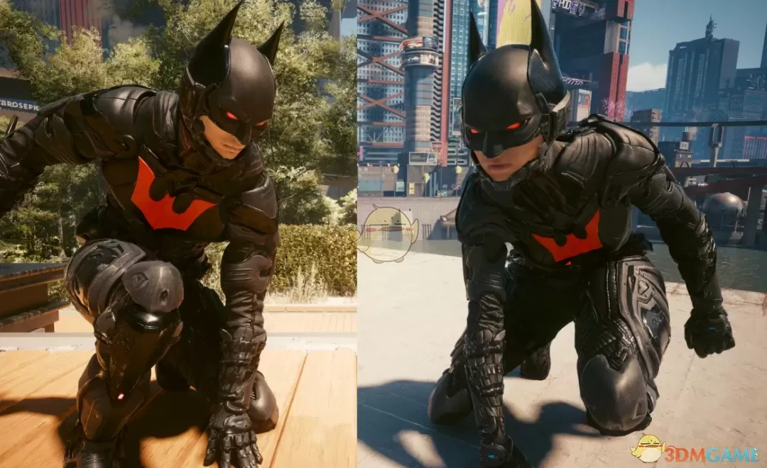 《赛博朋克2077》超越蝙蝠侠服装MOD