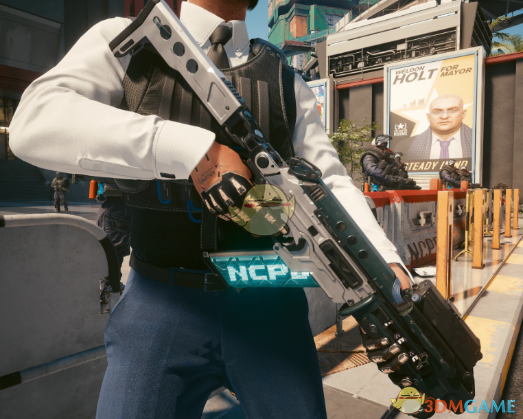 《赛博朋克2077》夜警标志性武器包MOD