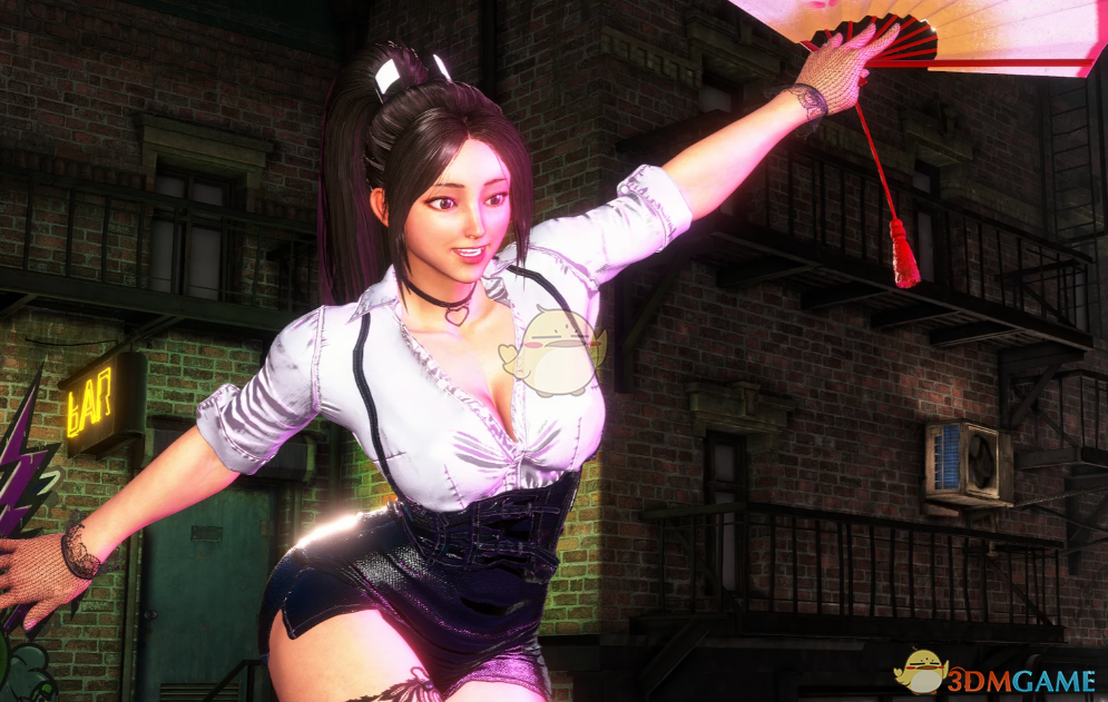 《街头霸王6》火舞的性感渔网袜秘书套装MOD