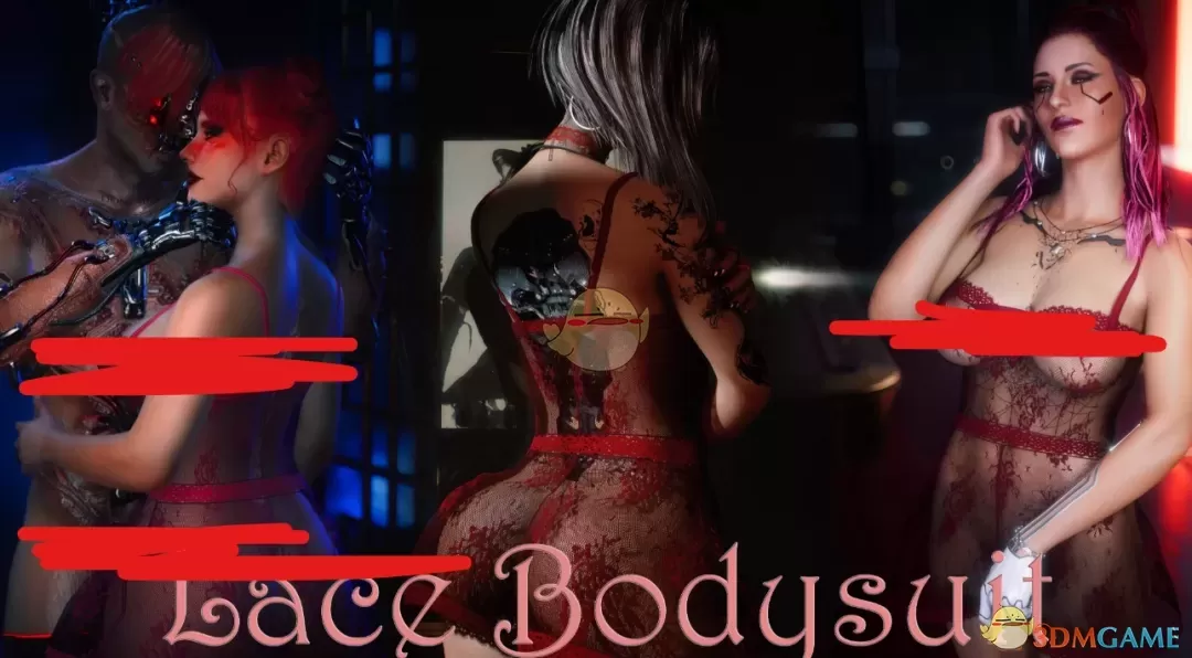 《赛博朋克2077》蕾丝连体内衣MOD