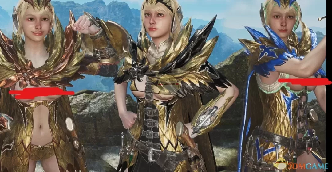 《怪物猎人：荒野》性感可定制的千刃龙套装MOD