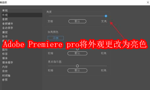 Adobe Premiere pro 2020怎么将外观更改为亮色