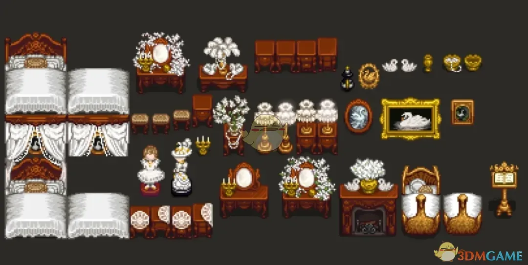 《星露谷物语》维多利亚天鹅家具包MOD