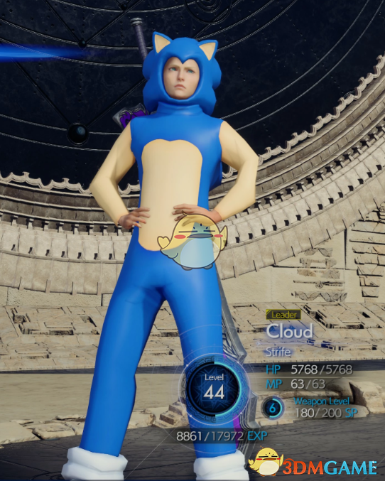 《最终幻想7：重生》克劳德的刺猬索尼克玩偶套装MOD