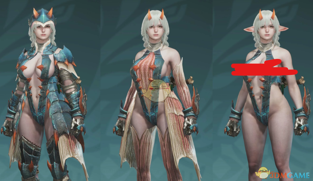 《怪物猎人：荒野》更加清凉的海龙套装MOD