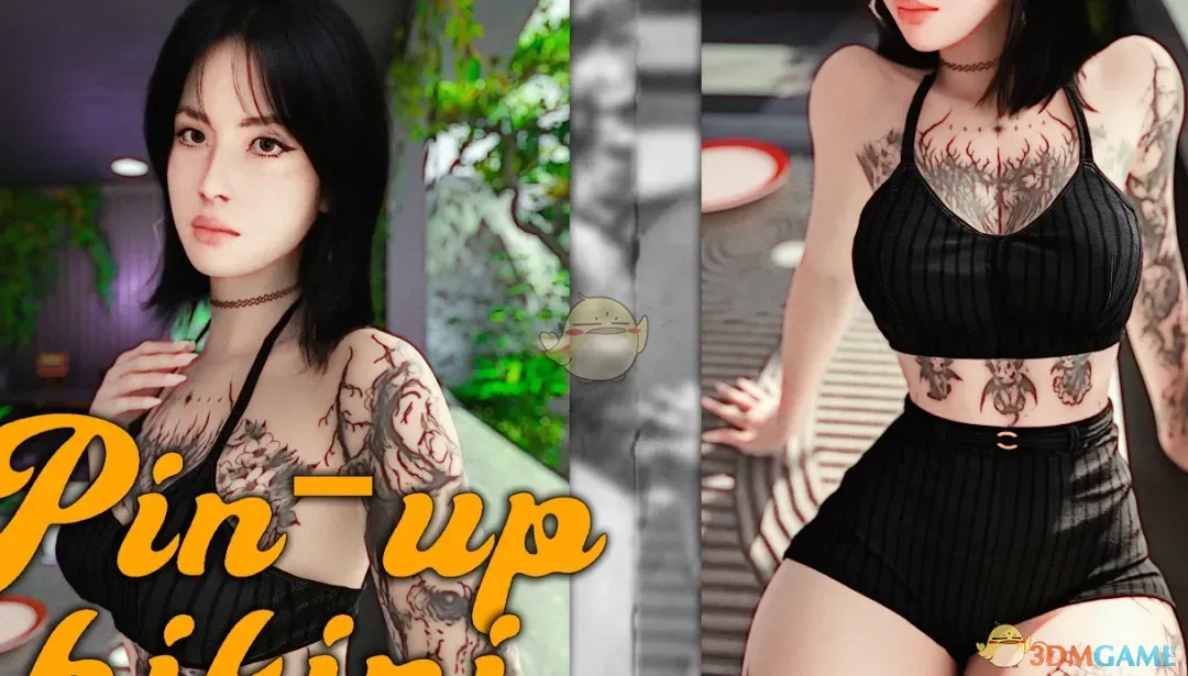 《赛博朋克2077》海报女郎比基尼MOD