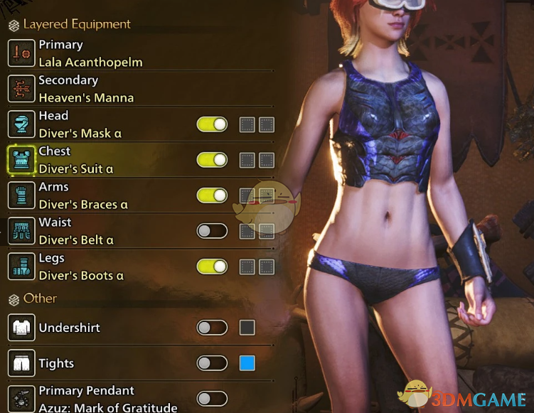 《怪物猎人：荒野》更加清凉的潜水套装MOD