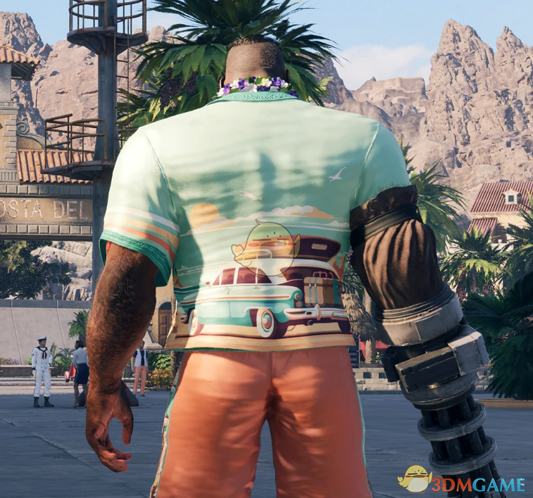 《最终幻想7：重生》巴雷特的沙滩度假休闲装MOD