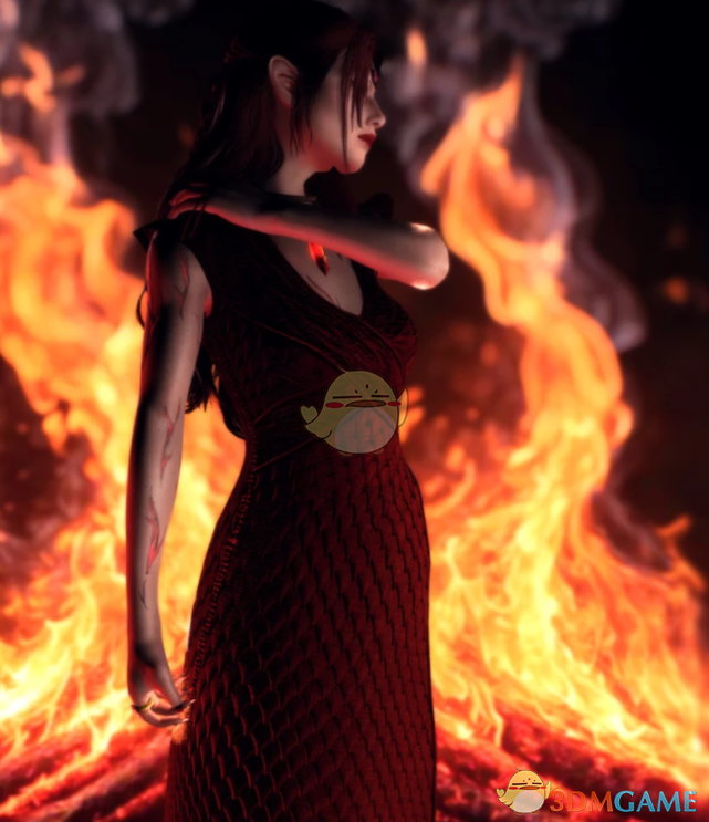 《上古卷轴5：天际重制版》权力的游戏龙母连衣裙MOD