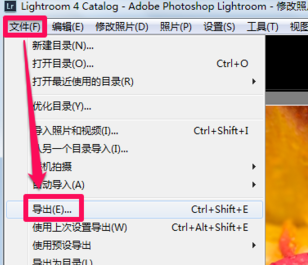 adobe photoshop lightroom怎么保存修改好的图片