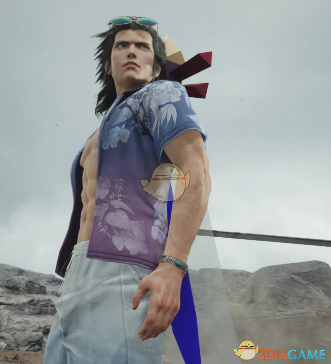 《最终幻想7：重生》扎克的冲浪者沙滩装MOD
