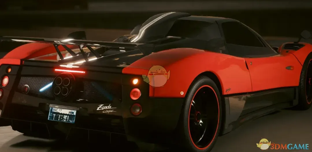 《赛博朋克2077》帕加尼zonda cinque超级跑车MOD