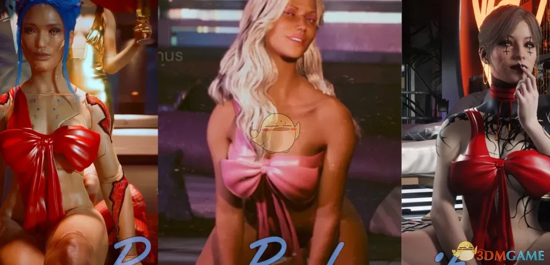 《赛博朋克2077》蝴蝶结连体衣MOD