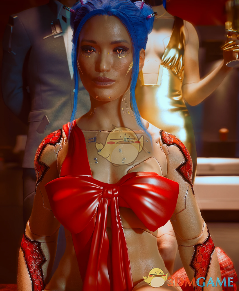 《赛博朋克2077》蝴蝶结连体衣MOD