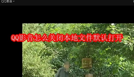 QQ影音怎么关闭本地文件默认打开