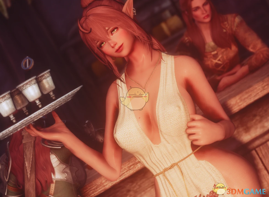 《上古卷轴5：天际重制版》开襟连衣裙MOD