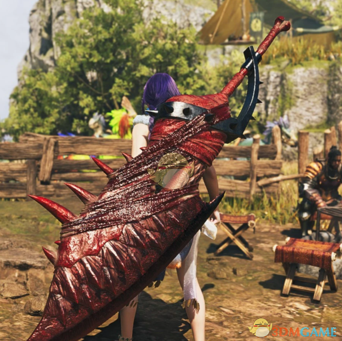 《怪物猎人：荒野》猩红的女武神骨剑MOD