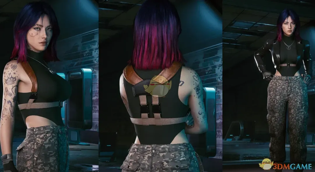 《赛博朋克2077》战术风格服装4MOD