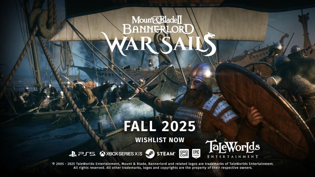 《骑马与砍杀2》新DLC战帆预告 维京海战刺激