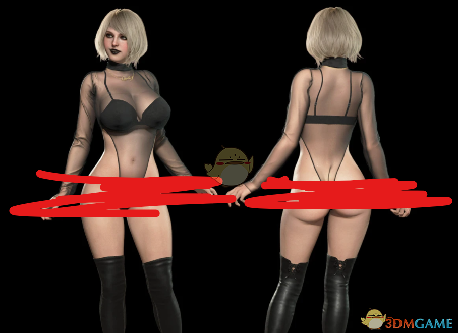 《生化危机4：重制版》阿什莉的性感哥特渔网装MOD