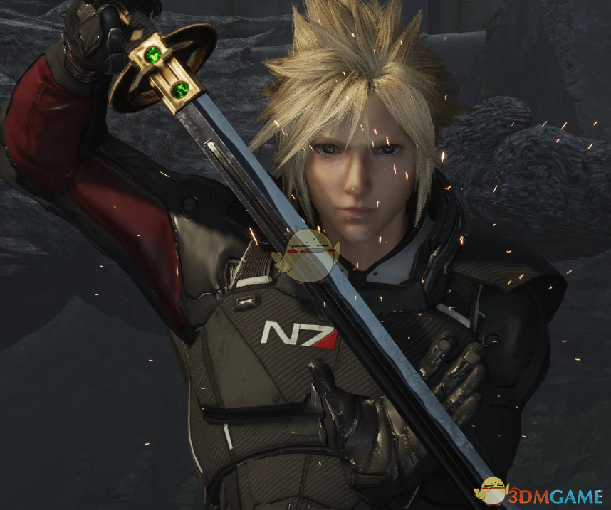 《最终幻想7：重生》克劳德的质量效应N7作战服MOD