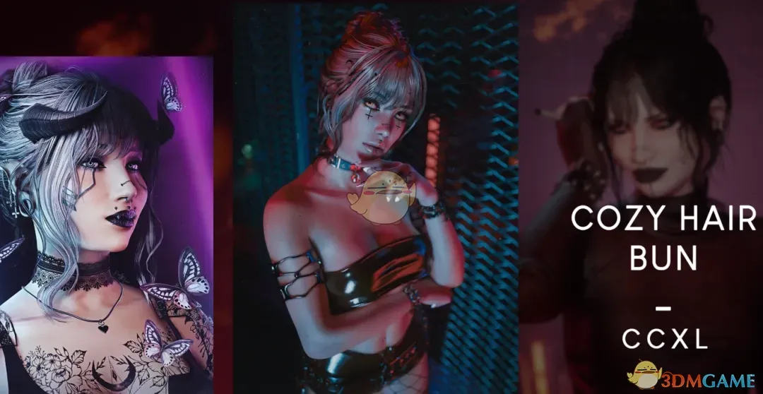 《赛博朋克2077》舒适发髻刘海MOD