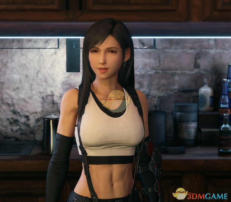 《最终幻想7：重制版》蒂法的性感马甲线MOD