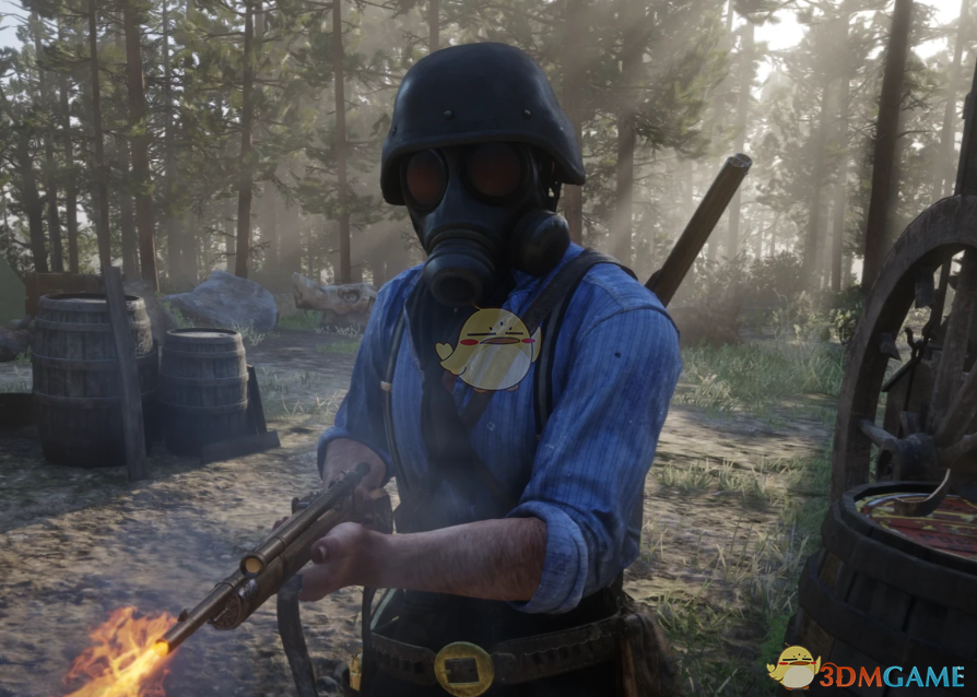 《荒野大镖客2》生化危机4汉克的防毒面具MOD