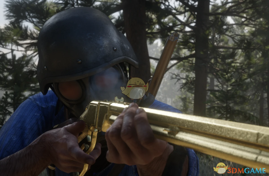 《荒野大镖客2》生化危机4汉克的防毒面具MOD