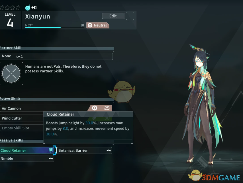 《幻兽帕鲁》原神闲云MOD