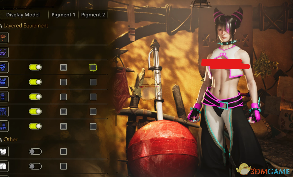 《怪物猎人：荒野》街头霸王6韩蛛俐作战服MOD