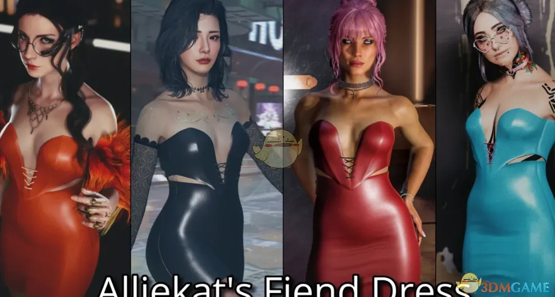 《赛博朋克2077》AK恶魔连衣裙MOD