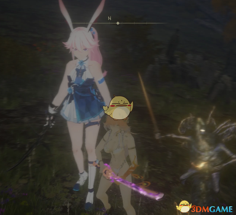 《艾尔登法环》崩坏八重樱替换黑刀MOD