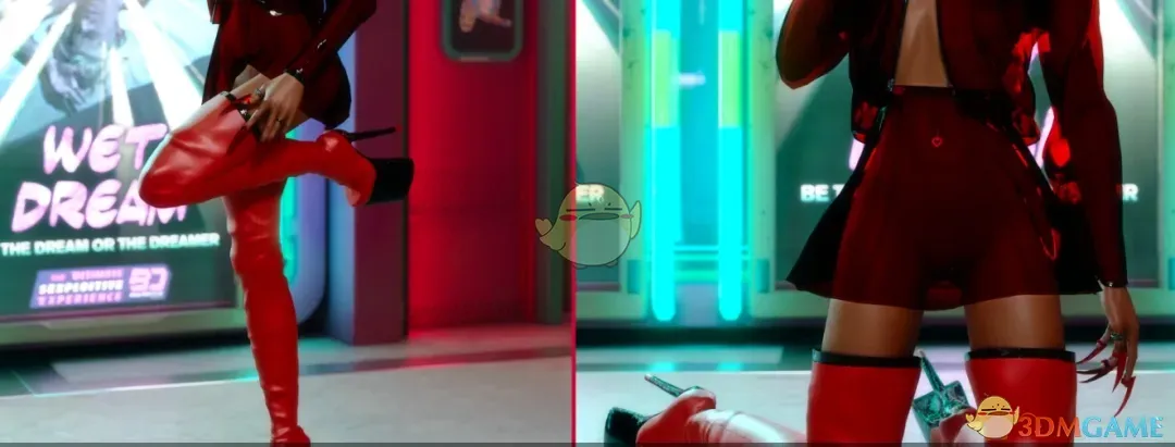 《赛博朋克2077》性感长筒靴MOD