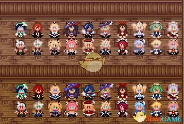 《星露谷物语》原神角色毛绒玩偶MOD