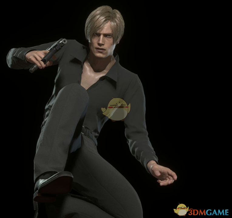 《生化危机4：重制版》里昂的如龙8桐生一马服装MOD