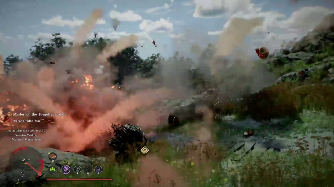 《红色沙漠》全新9分钟实机 大战机械黄金巨龙