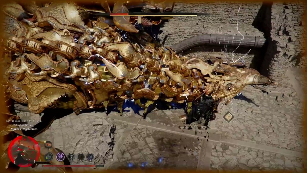 《红色沙漠》全新9分钟实机 大战机械黄金巨龙