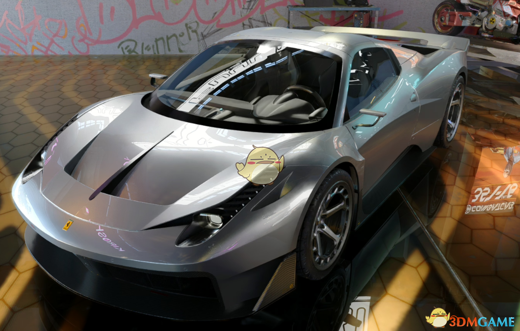 《赛博朋克2077》法拉利458 spider WBK 超级跑车MOD