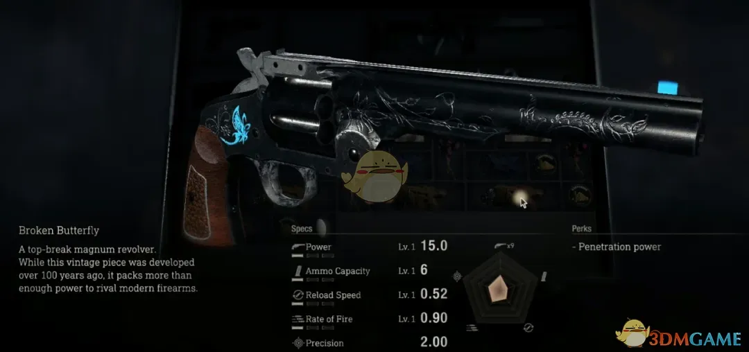 《生化危机4：重制版》折翼蝴蝶的蓝玫瑰纹理MOD