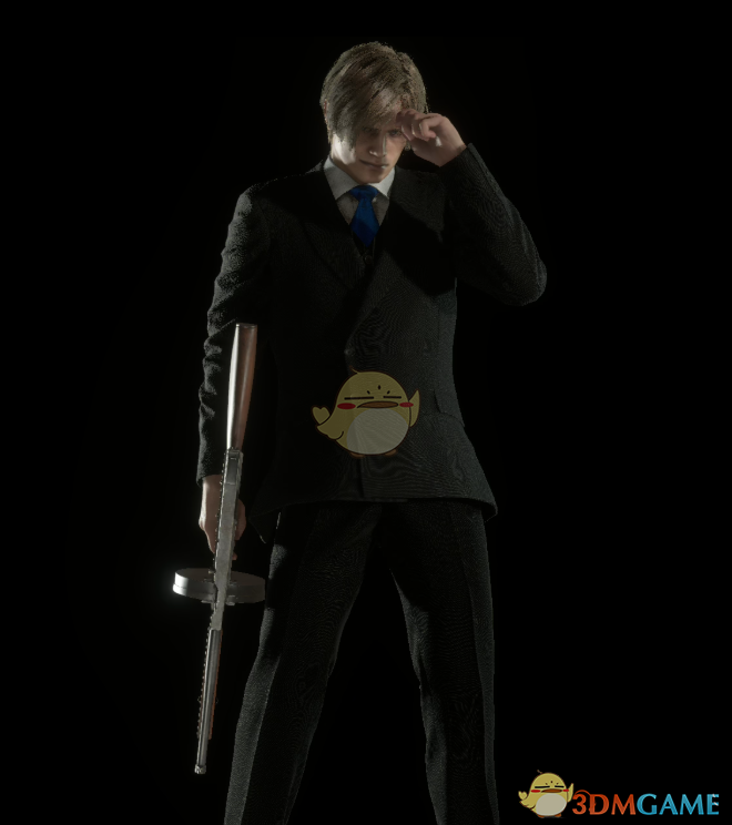 《生化危机4：重制版》里昂的黑色西装MOD