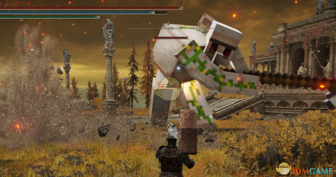 《艾尔登法环》我的世界铁傀儡替换魔像MOD