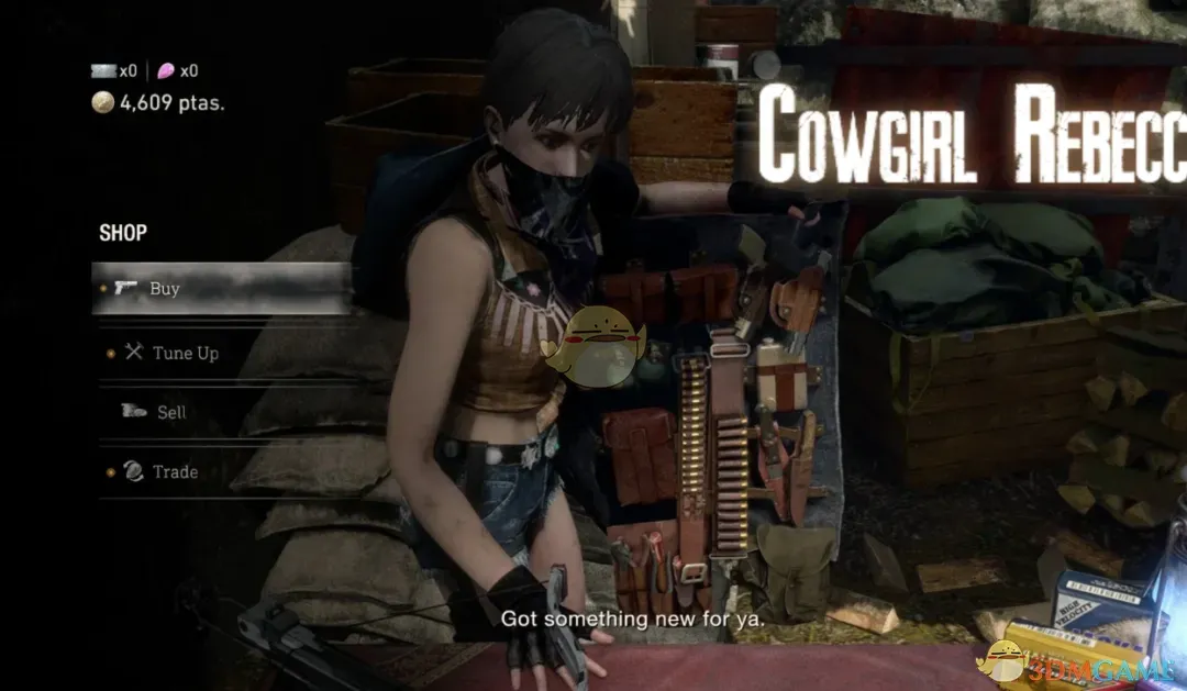 《生化危机4：重制版》女牛仔瑞贝卡替换商人MOD