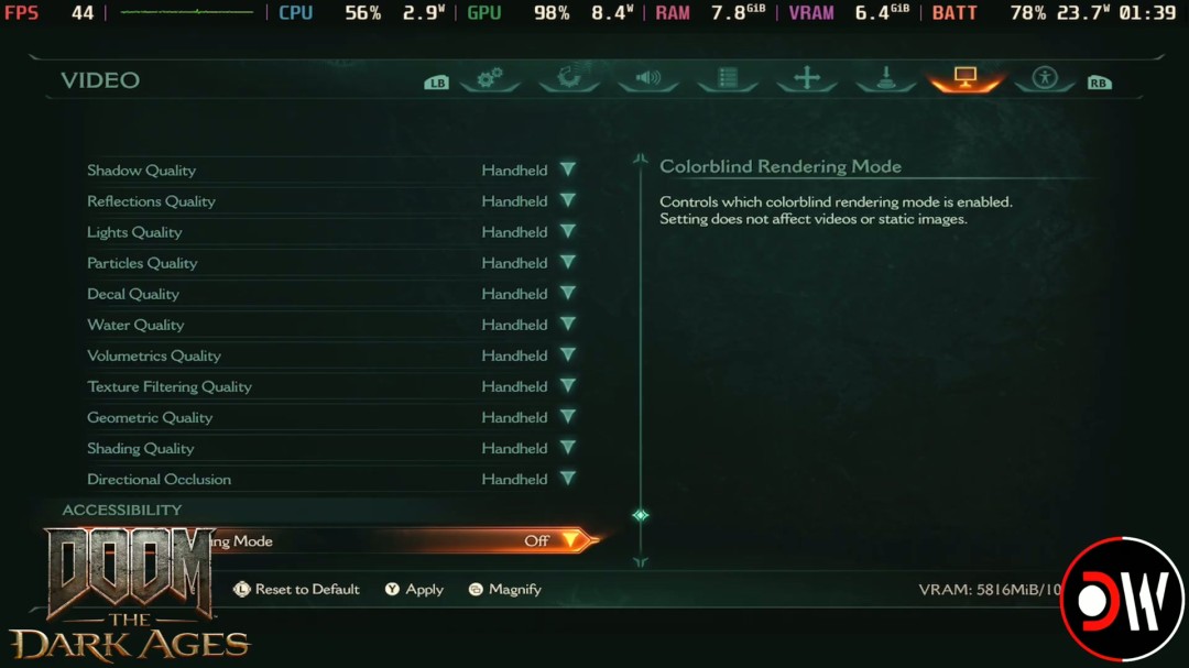《毁灭战士：黑暗时代》现已通过Steam Deck认证