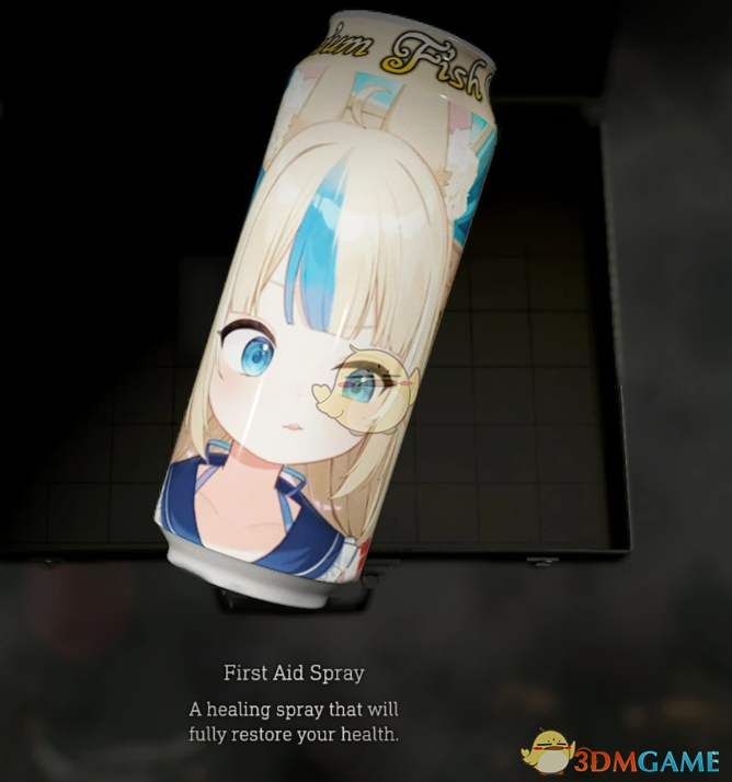 《生化危机4：重制版》急救喷雾的虚拟主播鲨鱼子saba图案MOD