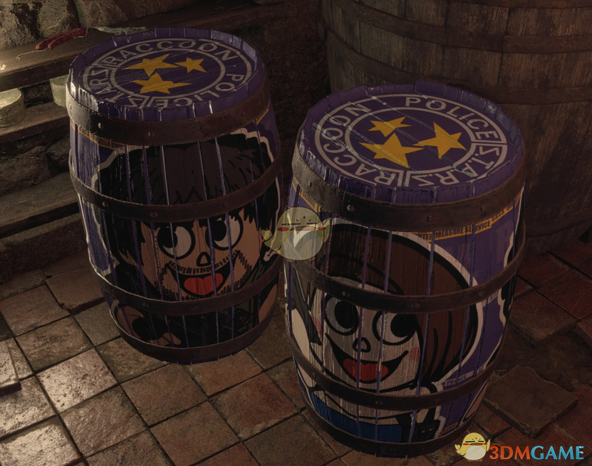 《生化危机4：重制版》RE3卡通木桶和盒子MOD