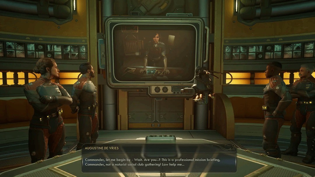 《天外世界2》玩家角色一丝不挂时 会被NPC吐槽